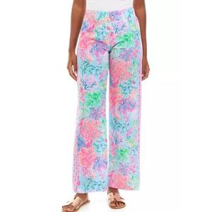 Lilly Pulitzer Colorful Wide Leg Pants